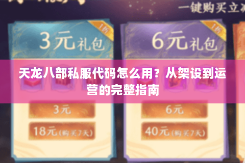 天龙八部私服代码怎么用？从架设到运营的完整指南