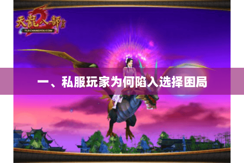 一、私服玩家为何陷入选择困局