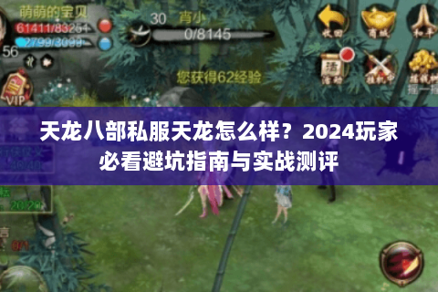 天龙八部私服天龙怎么样？2024玩家必看避坑指南与实战测评