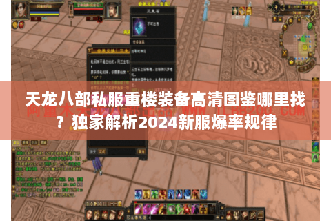 天龙八部私服重楼装备高清图鉴哪里找？独家解析2024新服爆率规律