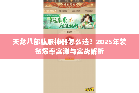 天龙八部私服神器怎么选？2025年装备爆率实测与实战解析