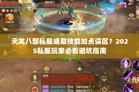 天龙八部私服峨眉技能加点误区？2025私服玩家必看避坑指南