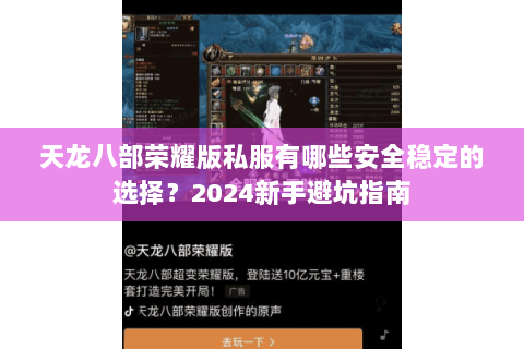 天龙八部荣耀版私服有哪些安全稳定的选择？2024新手避坑指南