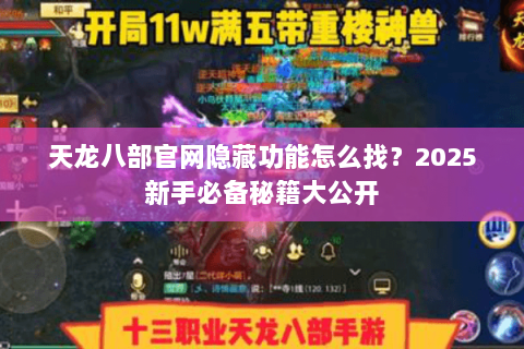 天龙八部官网隐藏功能怎么找？2025新手必备秘籍大公开