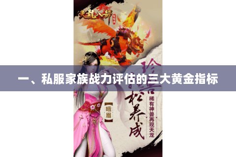 一、私服家族战力评估的三大黄金指标
