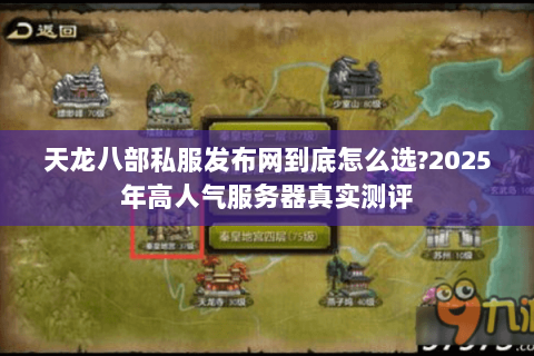 天龙八部私服发布网到底怎么选?2025年高人气服务器真实测评