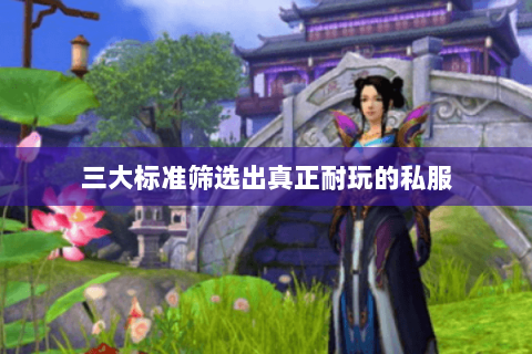 三大标准筛选出真正耐玩的私服