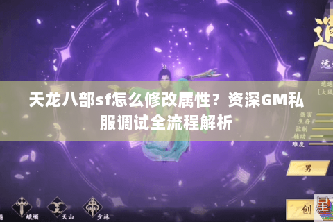 天龙八部sf怎么修改属性？资深GM私服调试全流程解析