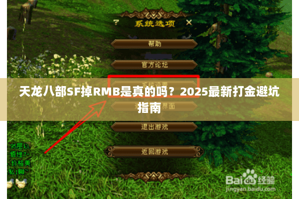 天龙八部SF掉RMB是真的吗？2025最新打金避坑指南