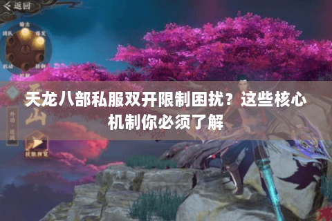 天龙八部私服双开限制困扰？这些核心机制你必须了解