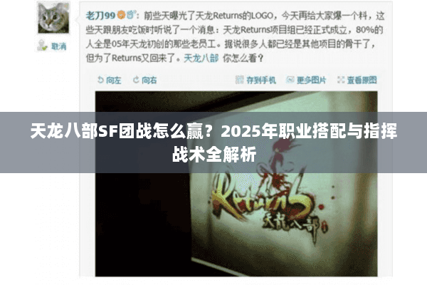 天龙八部SF团战怎么赢？2025年职业搭配与指挥战术全解析