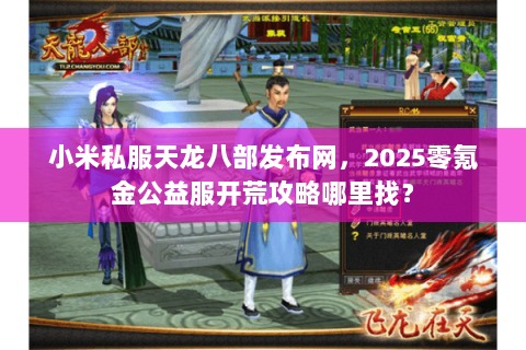 小米私服天龙八部发布网，2025零氪金公益服开荒攻略哪里找？