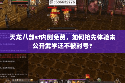 天龙八部sf内侧免费，如何抢先体验未公开武学还不被封号？