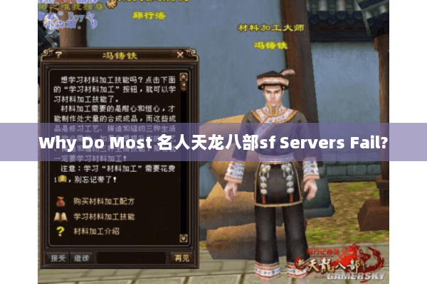Why Do Most 名人天龙八部sf Servers Fail?