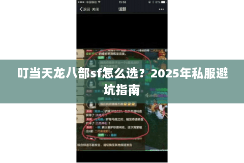 叮当天龙八部sf怎么选？2025年私服避坑指南