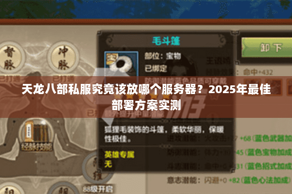 天龙八部私服究竟该放哪个服务器？2025年最佳部署方案实测