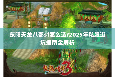 东阳天龙八部sf怎么选?2025年私服避坑指南全解析