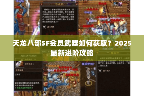 天龙八部SF会员武器如何获取？2025最新进阶攻略