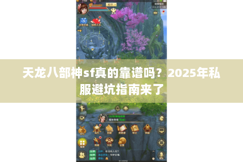 天龙八部神sf真的靠谱吗？2025年私服避坑指南来了