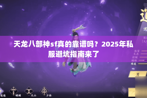 天龙八部神sf真的靠谱吗？2025年私服避坑指南来了