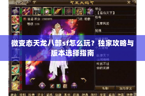 微变态天龙八部sf怎么玩？独家攻略与版本选择指南