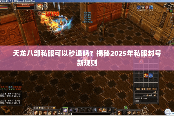 天龙八部私服可以秒退吗？揭秘2025年私服封号新规则