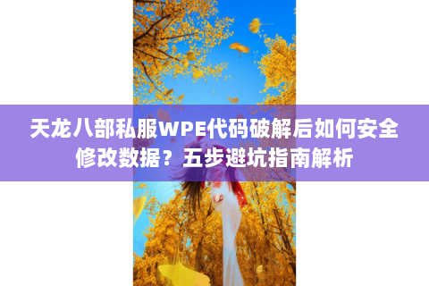 天龙八部私服WPE代码破解后如何安全修改数据？五步避坑指南解析