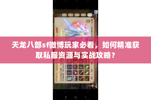 天龙八部sf微博玩家必看，如何精准获取私服资源与实战攻略？