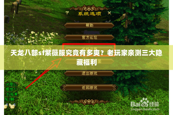 天龙八部sf紫薇服究竟有多爽？老玩家亲测三大隐藏福利