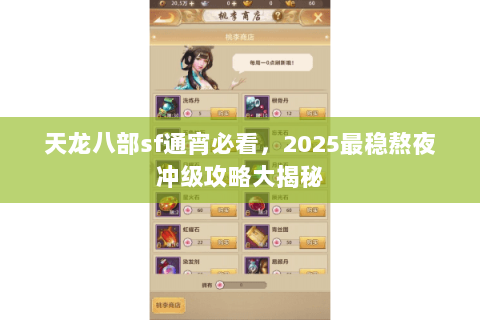 天龙八部sf通宵必看，2025最稳熬夜冲级攻略大揭秘