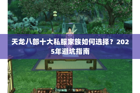 天龙八部十大私服家族如何选择？2025年避坑指南