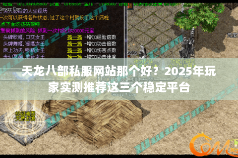 天龙八部私服网站那个好？2025年玩家实测推荐这三个稳定平台