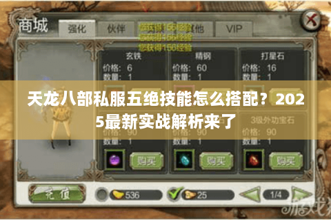 天龙八部私服五绝技能怎么搭配？2025最新实战解析来了