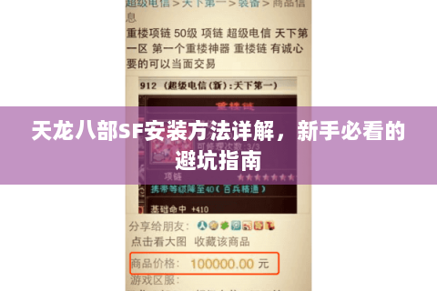 天龙八部SF安装方法详解，新手必看的避坑指南