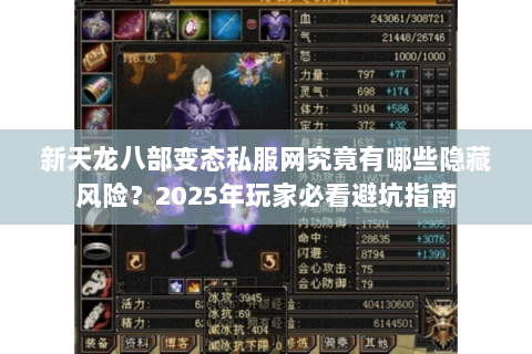 新天龙八部变态私服网究竟有哪些隐藏风险？2025年玩家必看避坑指南