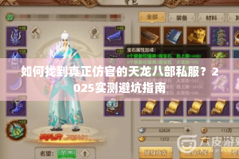 如何找到真正仿官的天龙八部私服？2025实测避坑指南