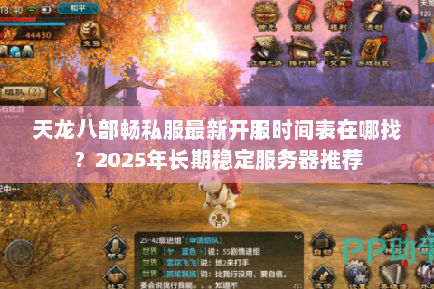 天龙八部畅私服最新开服时间表在哪找？2025年长期稳定服务器推荐