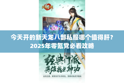 今天开的新天龙八部私服哪个值得肝？2025年零氪党必看攻略