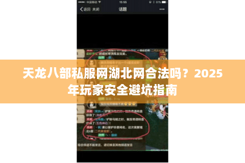 天龙八部私服网湖北网合法吗？2025年玩家安全避坑指南