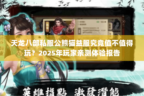 天龙八部私服公熊猫益服究竟值不值得玩？2025年玩家亲测体验报告