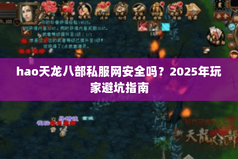 hao天龙八部私服网安全吗？2025年玩家避坑指南