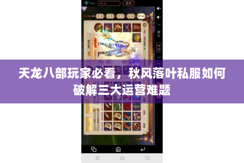天龙八部玩家必看，秋风落叶私服如何破解三大运营难题