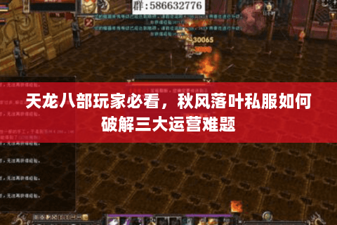 天龙八部玩家必看，秋风落叶私服如何破解三大运营难题