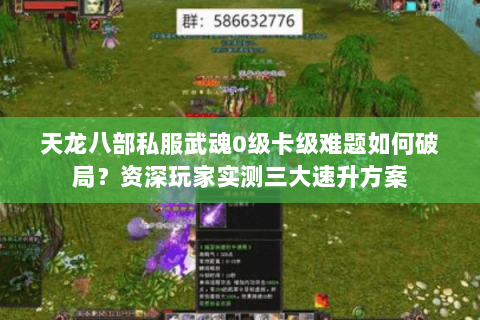 天龙八部私服武魂0级卡级难题如何破局?资深玩家实测三大速升方案 天龙八部私服武魂0级卡级难题如何破局?资深玩家实测三大速升方案