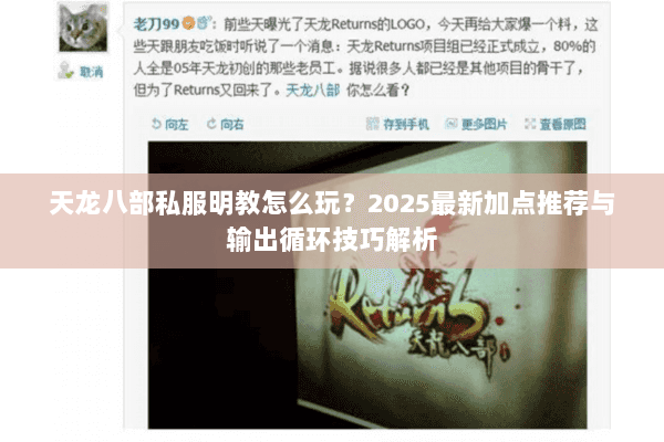 天龙八部私服明教怎么玩？2025最新加点推荐与输出循环技巧解析