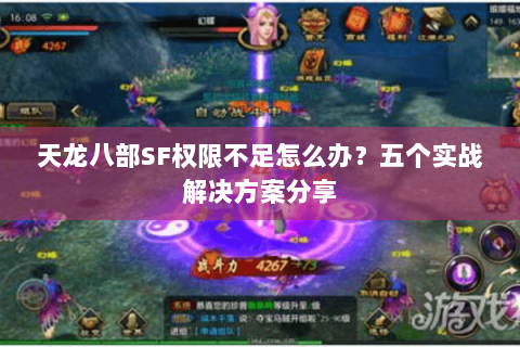 天龙八部SF权限不足怎么办？五个实战解决方案分享