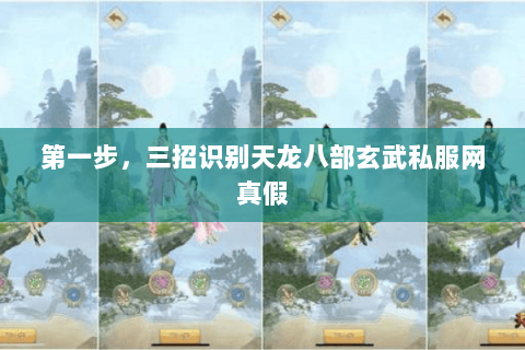 第一步，三招识别天龙八部玄武私服网真假