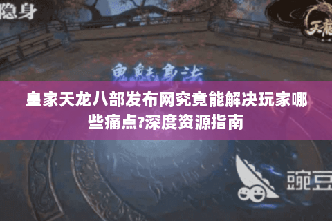 皇家天龙八部发布网究竟能解决玩家哪些痛点?深度资源指南