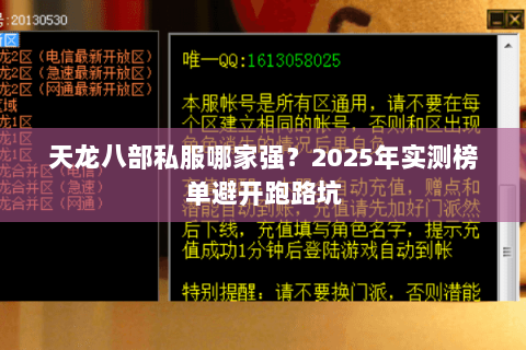 天龙八部私服哪家强?2025年实测榜单避开跑路坑 天龙八部私服哪家强?2025年实测榜单避开跑路坑