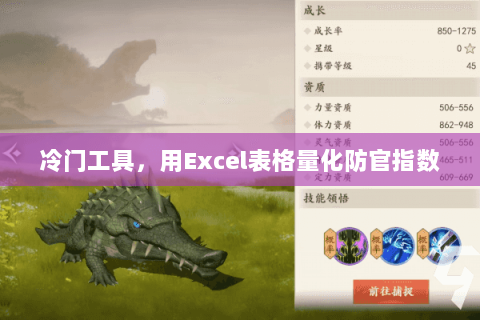 冷门工具，用Excel表格量化防官指数